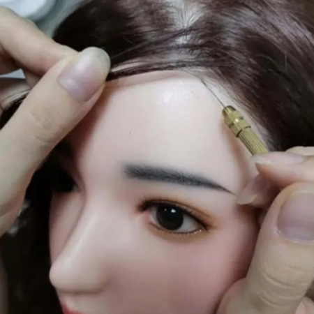 Implanted real hair [+€399]